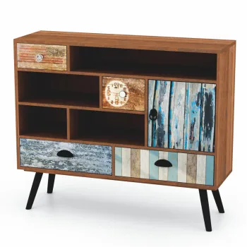 Comoda Mezo KM-3 multicolor L93 cm imagine