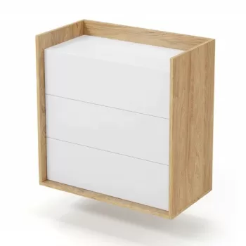 Comoda modulara Mobius S3 natur/alb - H83 imagine