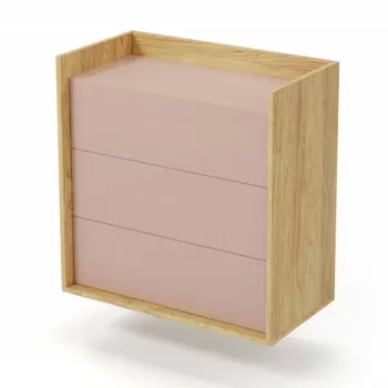 Comoda modulara Mobius S3 natur/roz - H83 imagine