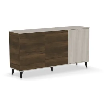 Comoda Random 2 KM-1 casmir/nuc/negru L160 cm imagine