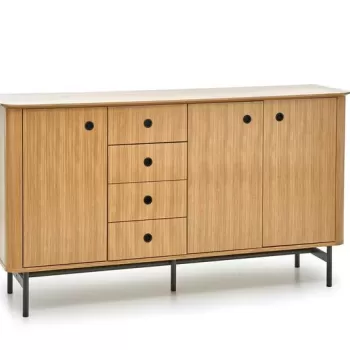 Comoda Smart KM1 stejar - L167 x A44 x h93 cm imagine