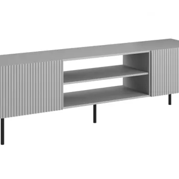 Comoda TV Asensio RTV-1 gri deschis/negru L180 cm imagine