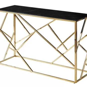 Consola Escada C II - Marmura Neagra / Gold imagine