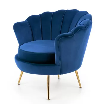 Fotoliu Amorinito velvet bleumarin imagine
