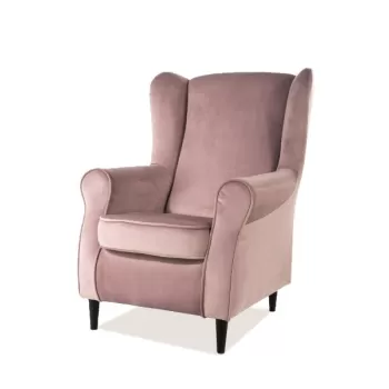 Fotoliu Baron velvet roz Blu52/wenge imagine