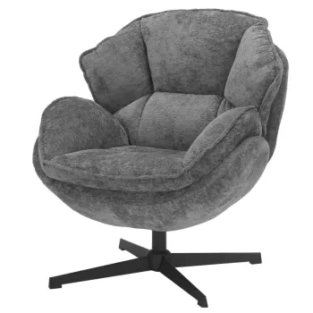 Fotoliu Betty gri/negru Tap.240 imagine