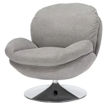 Fotoliu Brigitte gri/crom Brego07 imagine