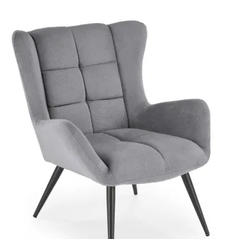 Fotoliu Byron stofa gri H92 cm imagine