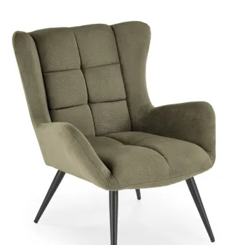 Fotoliu Byron stofa olive H92 cm imagine