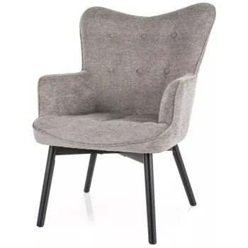 Fotoliu Carmen gri/negru mat Raven07 imagine