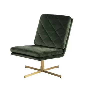 Fotoliu Carrera Velvet verde inchis - H87 cm imagine