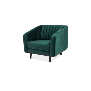Fotoliu catifea Asprey 1 verde - H 78 cm imagine