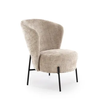 Fotoliu Cezar stofa bej H85 cm imagine