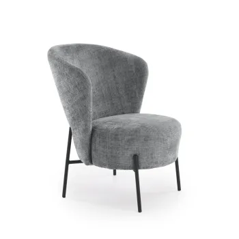 Fotoliu Cezar stofa gri H85 cm imagine