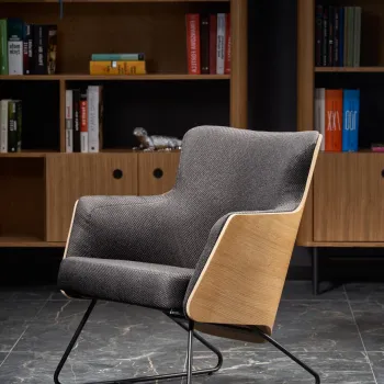 Fotoliu Chillout gri inchis/natur/negru H79 cm imagine