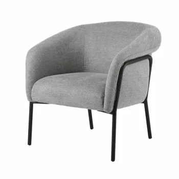 Fotoliu Clover stofa gri Brego07/negru imagine