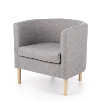 Fotoliu Clubby stofa gri/natur H64 cm imagine