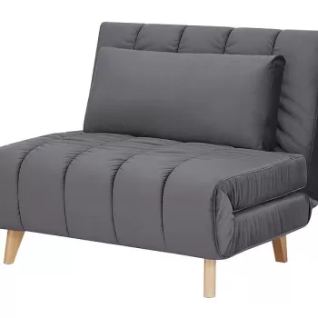 Fotoliu extensibil Billy Velvet Gri - l94 x L103 x h82 cm imagine