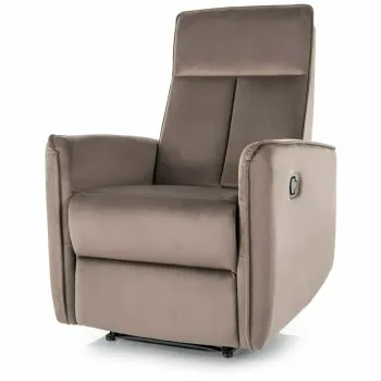 Fotoliu extensibil Nikos velvet cappuccino Blu38 imagine