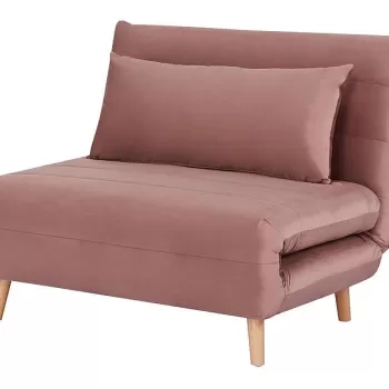 Fotoliu extensibil Spike Velvet Roz antic imagine