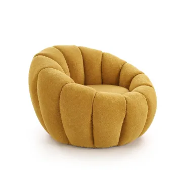 Fotoliu Gaspar 2 mustariu H60 cm imagine