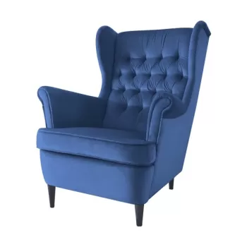 Fotoliu Harry Velvet bleumarin Blu86 imagine