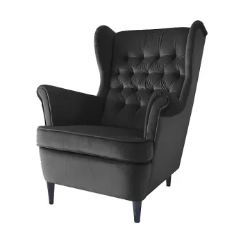 Fotoliu Harry velvet negru Blu19 imagine