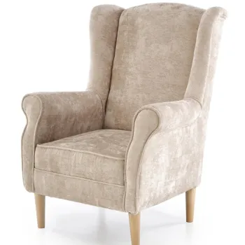 Fotoliu Hermes stofa bej H110 cm imagine