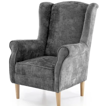 Fotoliu Hermes stofa gri H110 cm imagine