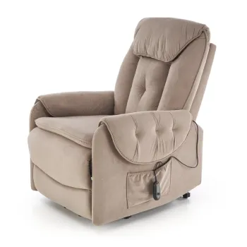 Fotoliu Horton velvet bej imagine