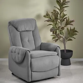 Fotoliu Horton velvet gri imagine