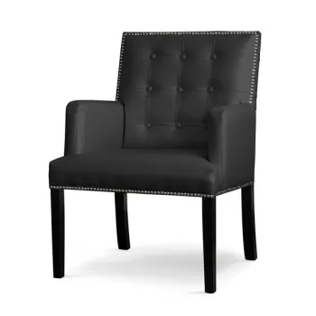 Fotoliu Marcelo negru - H88 cm imagine