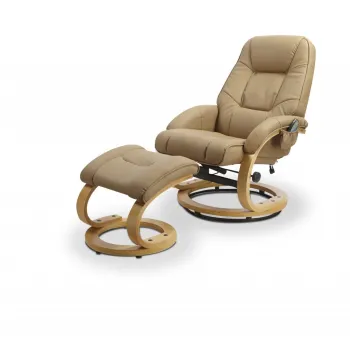 Fotoliu Matador bej cu functie de masaj si incalzire imagine