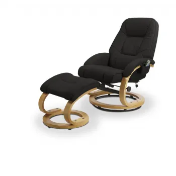 Fotoliu Matador negru cu functie de masaj si incalzire imagine