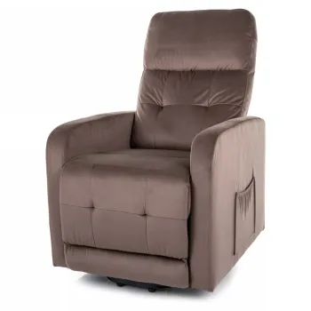 Fotoliu Otus II velvet cappuccino Blu38 H100 cm imagine