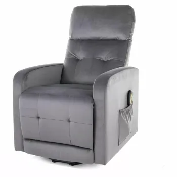 Fotoliu Otus II velvet gri Blu14 H100 cm imagine