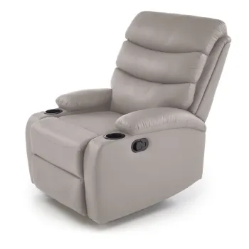 Fotoliu Perus piele ecologica bej H101 cm imagine