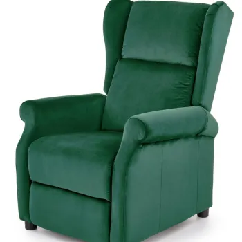 Fotoliu recliner Agustin 2 velvet verde H107 cm imagine