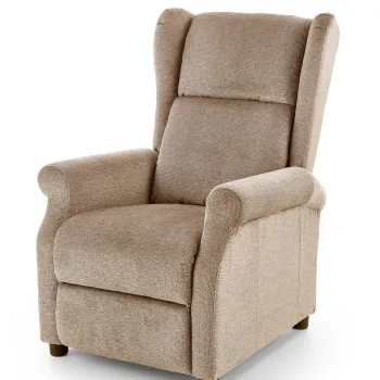 Fotoliu recliner Agustin stofa bej H107 cm imagine