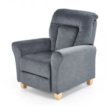 Fotoliu recliner Bard stofa gri H102 cm imagine