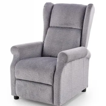 Fotoliu recliner cu functie de masaj Agustin M stofa gri imagine