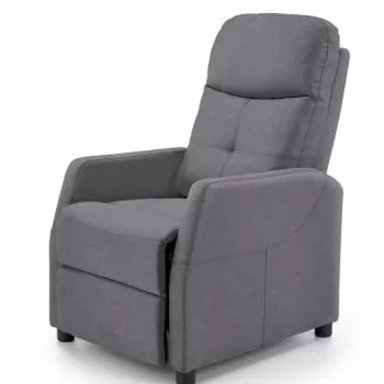 Fotoliu recliner Felipe 2 velvet gri - H103 cm imagine