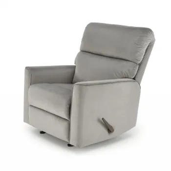 Fotoliu recliner Karim stofa gri H103 cm imagine