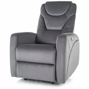 Fotoliu recliner Kronos velvet gri Blu14 imagine