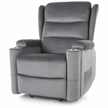 Fotoliu recliner Minos velvet gri Blu14 imagine