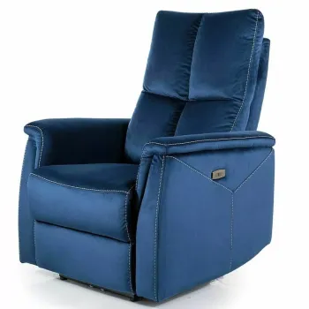 Fotoliu recliner Neptun velvet bleumarin Blu86 imagine