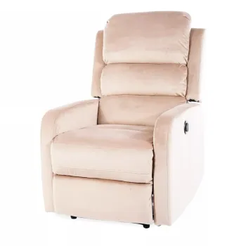 Fotoliu recliner Pegaz velvet bej Blu28 imagine