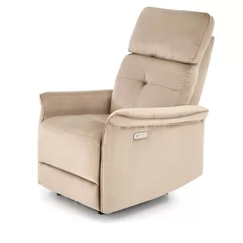 Fotoliu recliner Semir velvet bej - H108 cm imagine