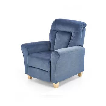 Fotoliu recliner tapitat Bard bleumarin - H 102-76 cm imagine