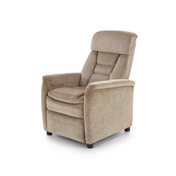 Fotoliu recliner tapitat Jordan bej - H 106-79 cm imagine
